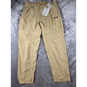 NEW‎ Exofficio Traveling Convertible Nylon Cargo Pants Men's XL Wheat Brown